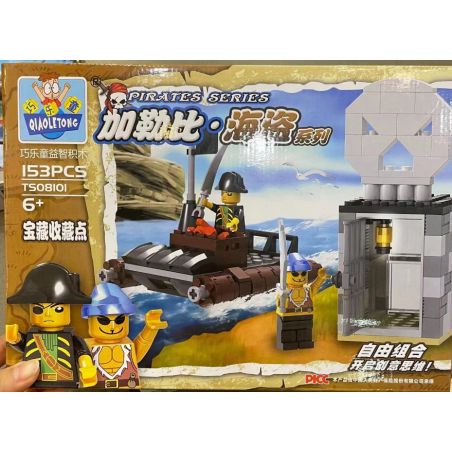 QIAO LE TONG TS08101 08101 non  ĐIỂM THU THẬP KHO BÁU bộ đồ chơi xếp lắp ráp ghép mô hình Pirates Of The Caribbean Cướp Biển Vùng Caribe