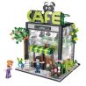 FORANGE FC8502 8502 non  QUÁN CÀ PHÊ bộ đồ chơi xếp lắp ráp ghép mô hình DREAM COTTAGE 589 khối