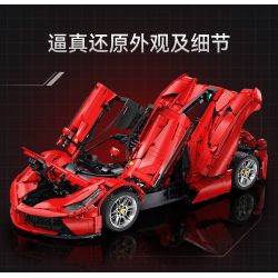 CADA DOUBLEE C61505 61505 non  FERRARI tỷ lệ 1:8 bộ đồ chơi xếp lắp ráp ghép mô hình  FERRARI LAFERRARI VIVA HYPERCAR Kỹ Thuật Công Nghệ Cao Mô Hình Phương Tiện 4739 khối