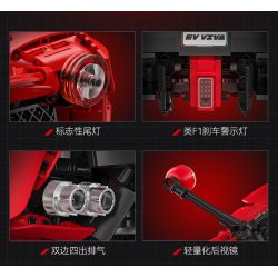 CADA DOUBLEE C61505 61505 non  FERRARI tỷ lệ 1:8 bộ đồ chơi xếp lắp ráp ghép mô hình  FERRARI LAFERRARI VIVA HYPERCAR Kỹ Thuật Công Nghệ Cao Mô Hình Phương Tiện 4739 khối