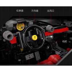 CADA DOUBLEE C61505 61505 non  FERRARI tỷ lệ 1:8 bộ đồ chơi xếp lắp ráp ghép mô hình  FERRARI LAFERRARI VIVA HYPERCAR Kỹ Thuật Công Nghệ Cao Mô Hình Phương Tiện 4739 khối