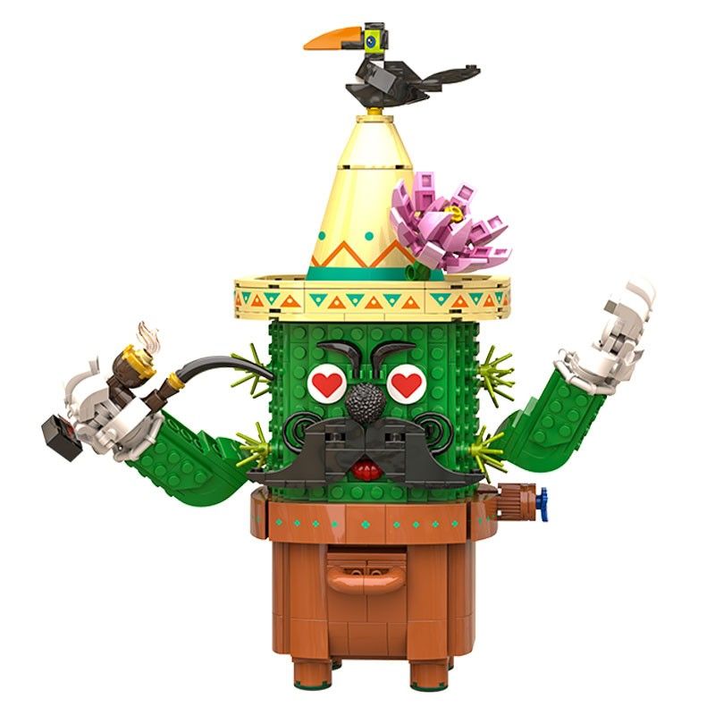 PANTASY 61007 non Lego MÁY GACHA XƯƠNG RỒNG MEXICO bộ đồ chơi xếp lắp ráp ghép mô hình CACTUS CAPSULE MACHINE BRICKS