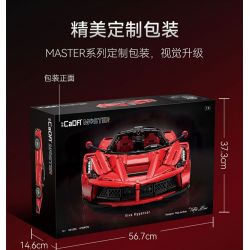 CADA DOUBLEE C61505 61505 non  FERRARI tỷ lệ 1:8 bộ đồ chơi xếp lắp ráp ghép mô hình  FERRARI LAFERRARI VIVA HYPERCAR Kỹ Thuật Công Nghệ Cao Mô Hình Phương Tiện 4739 khối