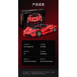CADA DOUBLEE C61505 61505 non  FERRARI tỷ lệ 1:8 bộ đồ chơi xếp lắp ráp ghép mô hình  FERRARI LAFERRARI VIVA HYPERCAR Kỹ Thuật Công Nghệ Cao Mô Hình Phương Tiện 4739 khối