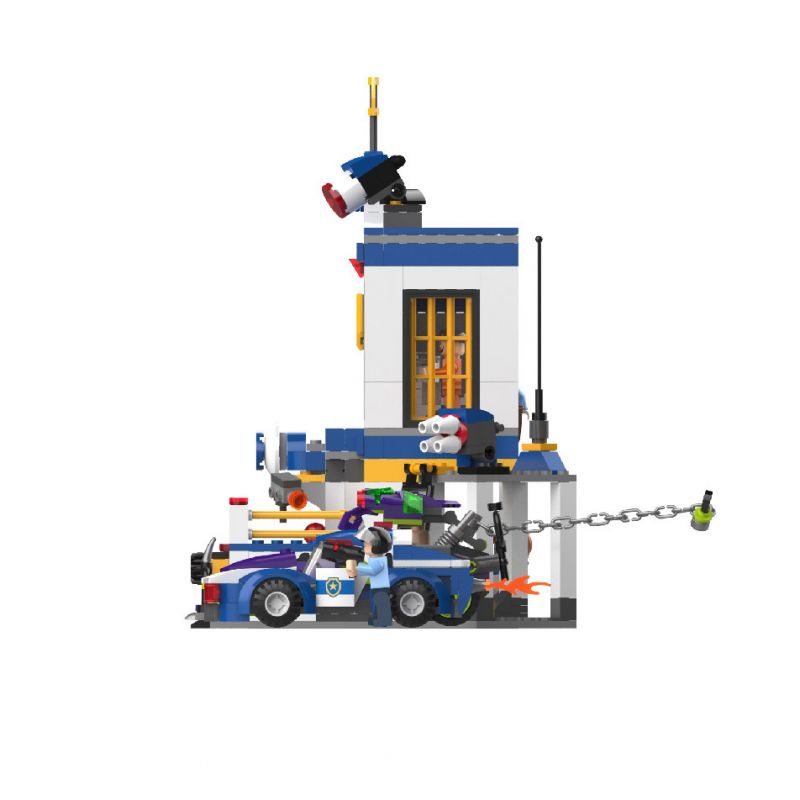 JAKI JK9501 9501 non  SĂN LÙNG CHỐNG KHỦNG BỐ bộ đồ chơi xếp lắp ráp ghép mô hình CITY GUARDIANS THE GREAT TERRORIST HUNT 743 khối