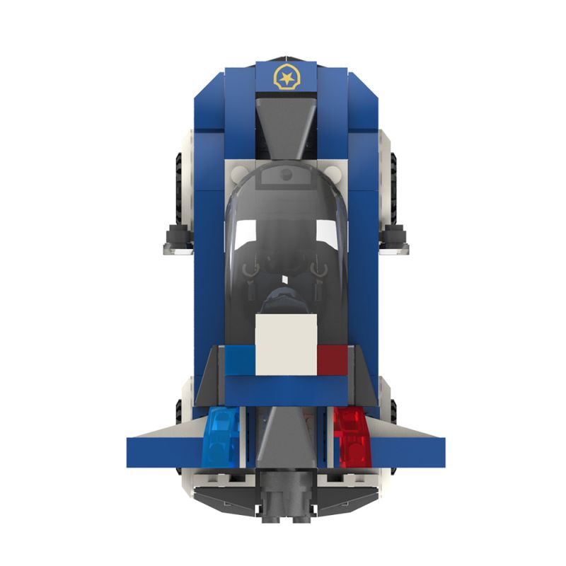 JAKI JK9129 9129 non  XE CẢNH SÁT SẤM SÉT bộ đồ chơi xếp lắp ráp ghép mô hình CITY GUARDIANS LIGHTNING POLICE CAR 147 khối