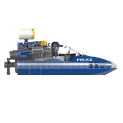 JAKI JK9127 9127 non  THUYỀN CẢNH SÁT BÃO bộ đồ chơi xếp lắp ráp ghép mô hình CITY GUARDIANS HURRICANE POLICE BOAT 163 khối