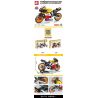 SEMBO 701718 non  MÔ TÔ PHÂN KHỐI LỚN MÀU CAM MÁT MẺ bộ đồ chơi xếp lắp ráp ghép mô hình  ENJOY THE RIDE Kỹ Thuật Công Nghệ Cao Mô Hình Phương Tiện 701 khối