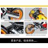 SEMBO 701718 non  MÔ TÔ PHÂN KHỐI LỚN MÀU CAM MÁT MẺ bộ đồ chơi xếp lắp ráp ghép mô hình  ENJOY THE RIDE Kỹ Thuật Công Nghệ Cao Mô Hình Phương Tiện 701 khối