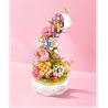 SEMBO 611050 611081 non  HỘP NHẠC HOA NGÔN NGỮ TRÀ HUA YAN bộ đồ chơi xếp lắp ráp ghép mô hình Creator Sáng Tạo 575 khối