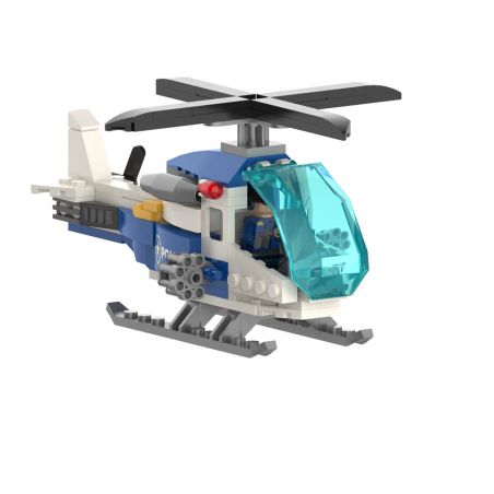 JAKI JK9126 9126 non  CẢNH SÁT HÀNG KHÔNG ĐẠI BÀNG bộ đồ chơi xếp lắp ráp ghép mô hình CITY GUARDIANS FALCON POLICE HELICOPTER 156 khối