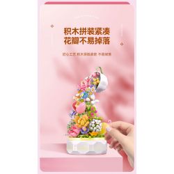 SEMBO 611050 611081 non  HỘP NHẠC HOA NGÔN NGỮ TRÀ HUA YAN bộ đồ chơi xếp lắp ráp ghép mô hình Creator Sáng Tạo 575 khối