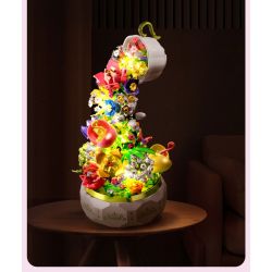 SEMBO 611050 611081 non  HỘP NHẠC HOA NGÔN NGỮ TRÀ HUA YAN bộ đồ chơi xếp lắp ráp ghép mô hình Creator Sáng Tạo 575 khối