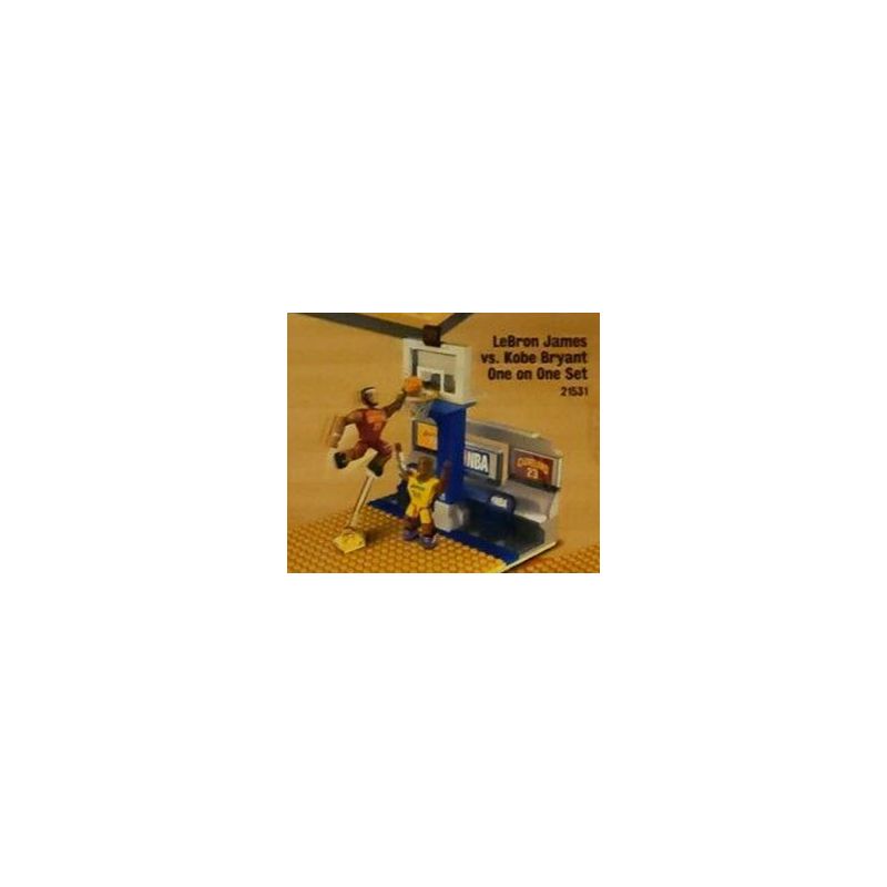 C3 21531 non Lego LEBRON JAMES ĐẤU VỚI KOBE BRYANT MỘT ĐỐI bộ đồ chơi xếp lắp ráp ghép mô hình Brickheadz LEBRON JAMES VS. KOBE BRYANT ONE SET Nhân Vật Đầu To