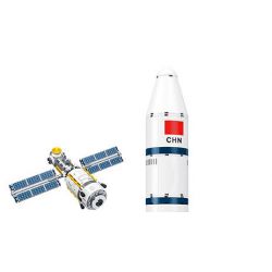 JIESTAR FF41011 41011 non  TÊN LỬA ĐẨY TRƯỜNG CHINH 5 THÁNG 3 bộ đồ chơi xếp lắp ráp ghép mô hình Space LONG MARCH 5 CZ-5 Thám Hiểm Không Gian 1403 khối