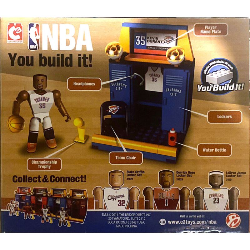 C3 21524 non  NBA KEVIN DURANT bộ đồ chơi xếp lắp ráp ghép mô hình Brickheadz Nhân Vật Đầu To