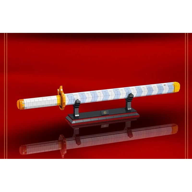 DK 1503 non  DAO BÁNH XE MẶT TRỜI YANZHU 1:1 tỷ lệ 1:1 bộ đồ chơi xếp lắp ráp ghép mô hình Kimetsu No Yaiba DEMON SLAYER Thanh Gươm Diệt Quỷ 790 khối