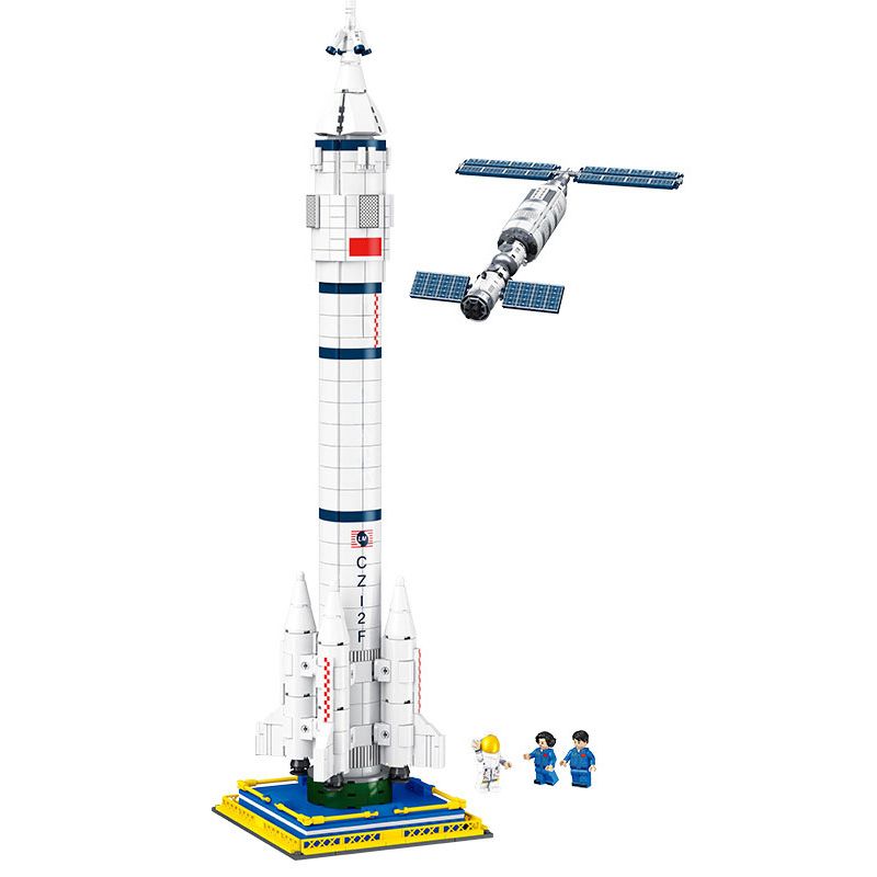 JIESTAR FF41010 41010 non Lego TÊN LỬA ĐẨY TRƯỜNG CHINH 2 bộ đồ chơi xếp lắp ráp ghép mô hình Space LONG MARCH 2 CZ-2 Thám Hiểm Không Gian 1436 khối
