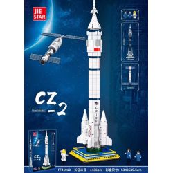 JIESTAR FF41010 41010 non  TÊN LỬA ĐẨY TRƯỜNG CHINH 2 bộ đồ chơi xếp lắp ráp ghép mô hình Space LONG MARCH 2 CZ-2 Thám Hiểm Không Gian 1436 khối