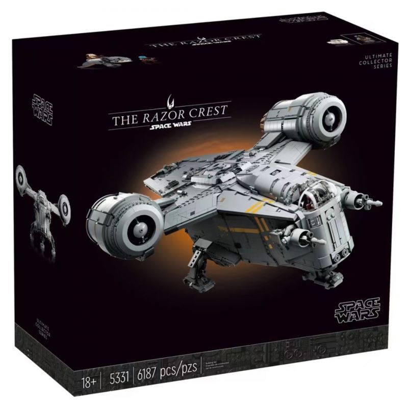 NOT Lego THE RAZOR CREST 75331 5331 60088 87025 xếp lắp ráp ghép mô hình ĐỈNH DAO CẠO Star Wars Chiến Tranh Giữa Các Vì Sao 6187 khối