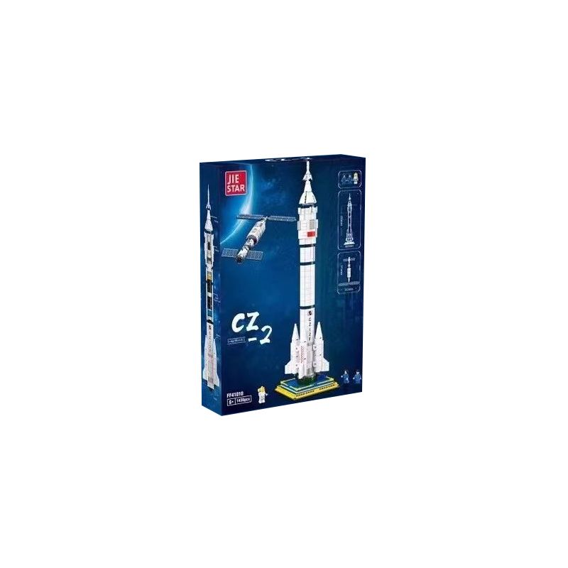 JIESTAR FF41010 41010 non  TÊN LỬA ĐẨY TRƯỜNG CHINH 2 bộ đồ chơi xếp lắp ráp ghép mô hình Space LONG MARCH 2 CZ-2 Thám Hiểm Không Gian 1436 khối