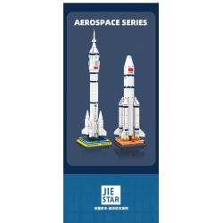 JIESTAR FF41010 41010 non  TÊN LỬA ĐẨY TRƯỜNG CHINH 2 bộ đồ chơi xếp lắp ráp ghép mô hình Space LONG MARCH 2 CZ-2 Thám Hiểm Không Gian 1436 khối