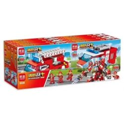 MINGDI LEIBAO C038 non  MÁY CHỮA CHÁY 4IN1 bộ đồ chơi xếp lắp ráp ghép mô hình FIRE TRUCK 756 khối