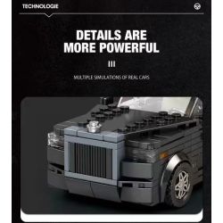 REOBRIX 790 non  ROLLS-ROYCE CULLINAN bộ đồ chơi xếp lắp ráp ghép mô hình Speed Champions Racing Cars Đua Xe Công Thức 480 khối