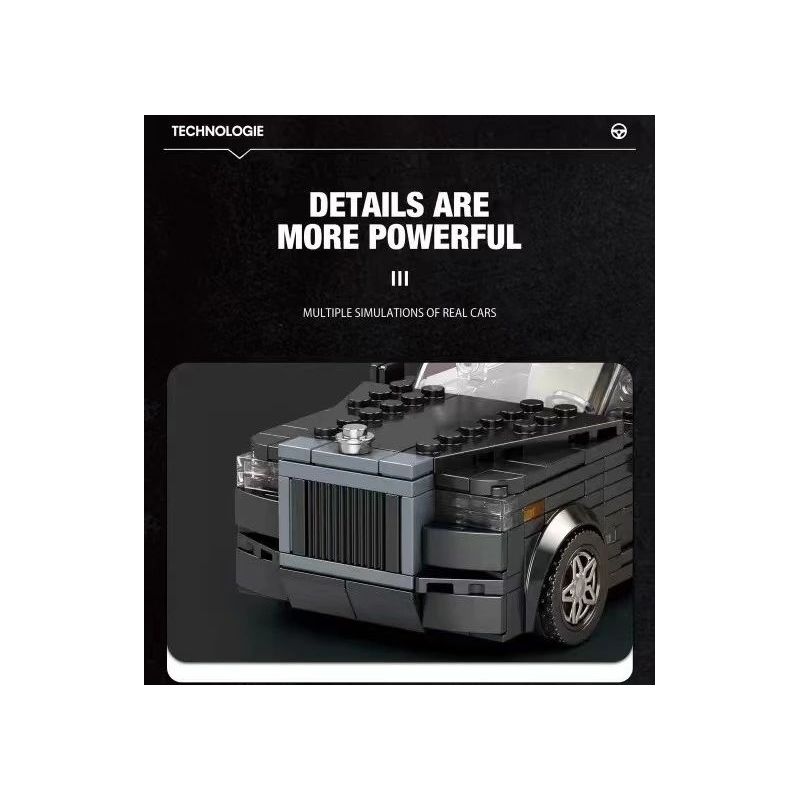 REOBRIX 790 non  ROLLS-ROYCE CULLINAN bộ đồ chơi xếp lắp ráp ghép mô hình Speed Champions Racing Cars Đua Xe Công Thức 480 khối