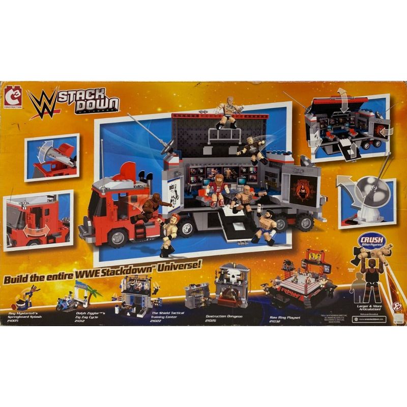 C3 21061 non  WWE STACKDOWN HAULER bộ đồ chơi xếp lắp ráp ghép mô hình Sports Thể Thao 640 khối C3 21061 non  WWE STACKDOWN HAULER bộ đồ chơi xếp lắp ráp ghép mô hình Sports Thể Thao 640 khối