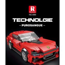 REOBRIX 689 non  SIÊU XE FERRARI bộ đồ chơi xếp lắp ráp ghép mô hình  FERRARI PUROSANGUE Kỹ Thuật Công Nghệ Cao Mô Hình Phương Tiện 416 khối