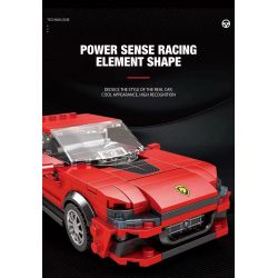 REOBRIX 689 non  SIÊU XE FERRARI bộ đồ chơi xếp lắp ráp ghép mô hình  FERRARI PUROSANGUE Kỹ Thuật Công Nghệ Cao Mô Hình Phương Tiện 416 khối