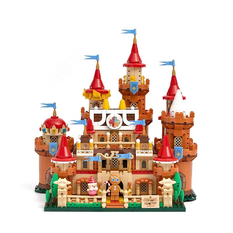 COOKIERUN 001 non Lego LÂU ĐÀI BÁNH QUY bộ đồ chơi xếp lắp ráp ghép mô hình COOKIERUN KINGDOM 1454 khối