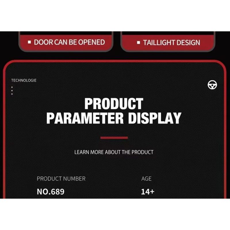 REOBRIX 689 non  SIÊU XE FERRARI bộ đồ chơi xếp lắp ráp ghép mô hình  FERRARI PUROSANGUE Kỹ Thuật Công Nghệ Cao Mô Hình Phương Tiện 416 khối