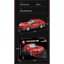 REOBRIX 689 non  SIÊU XE FERRARI bộ đồ chơi xếp lắp ráp ghép mô hình  FERRARI PUROSANGUE Kỹ Thuật Công Nghệ Cao Mô Hình Phương Tiện 416 khối