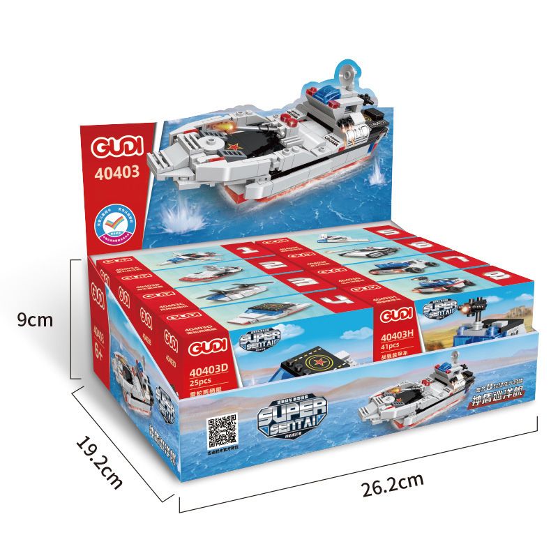 GUDI 40403 non Lego ĐỘI SIÊU TÍCH LŨY AEGIS CRUISER 8 TỔ HỢP bộ đồ chơi xếp lắp ráp ghép mô hình Transformers Robot Đại Chiến Người Máy Biến Hình 273 khối