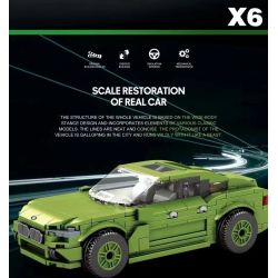 REOBRIX 679 non  BMW X6 bộ đồ chơi xếp lắp ráp ghép mô hình Speed Champions Racing Cars Đua Xe Công Thức 452 khối