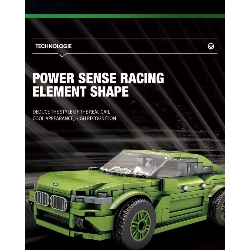 REOBRIX 679 non  BMW X6 bộ đồ chơi xếp lắp ráp ghép mô hình Speed Champions Racing Cars Đua Xe Công Thức 452 khối