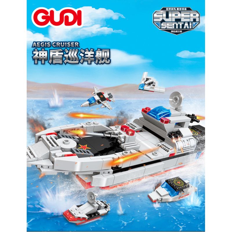 GUDI 40403 non  ĐỘI SIÊU TÍCH LŨY AEGIS CRUISER 8 TỔ HỢP bộ đồ chơi xếp lắp ráp ghép mô hình Transformers Robot Đại Chiến Người Máy Biến Hình 273 khối GUDI 40403 non  ĐỘI SIÊU TÍCH LŨY AEGIS CRUISER 8 TỔ HỢP bộ đồ chơi xếp lắp ráp ghép mô hình Transformers Robot Đại Chiến Người Máy Biến Hình 273 khối