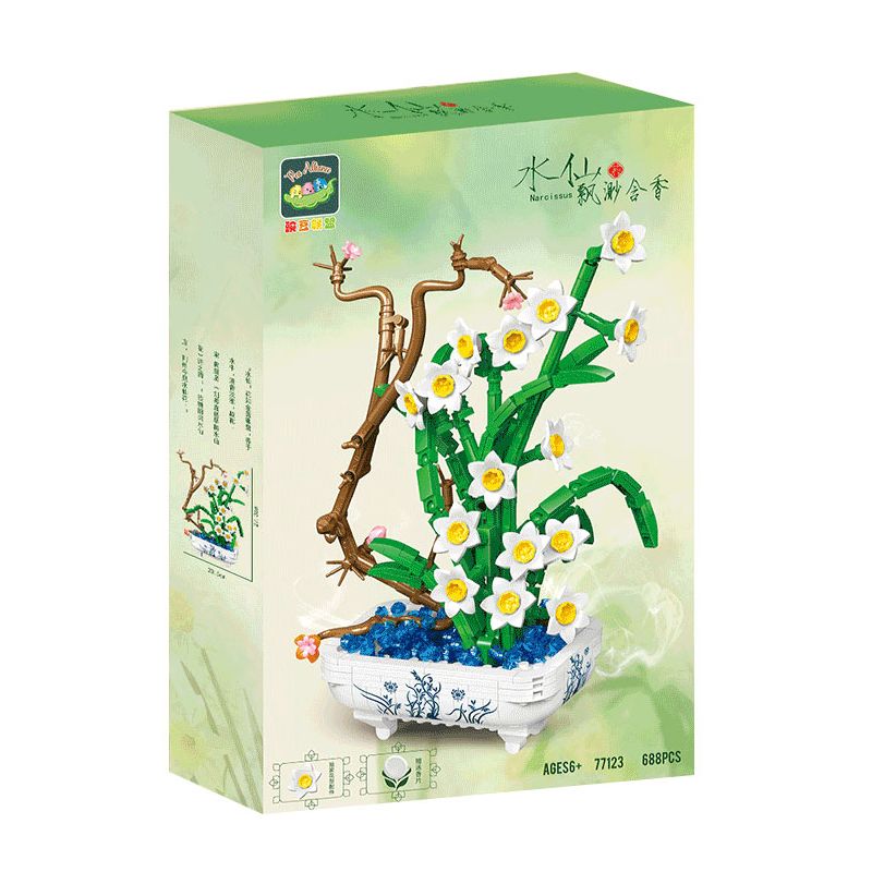 PEA LEAGUE 77123 non  NARCISSUS HƯƠNG THƠM THANH TAO bộ đồ chơi xếp lắp ráp ghép mô hình Flowers MARCISSUS Hoa 688 khối PEA LEAGUE 77123 non  NARCISSUS HƯƠNG THƠM THANH TAO bộ đồ chơi xếp lắp ráp ghép mô hình Flowers MARCISSUS Hoa 688 khối