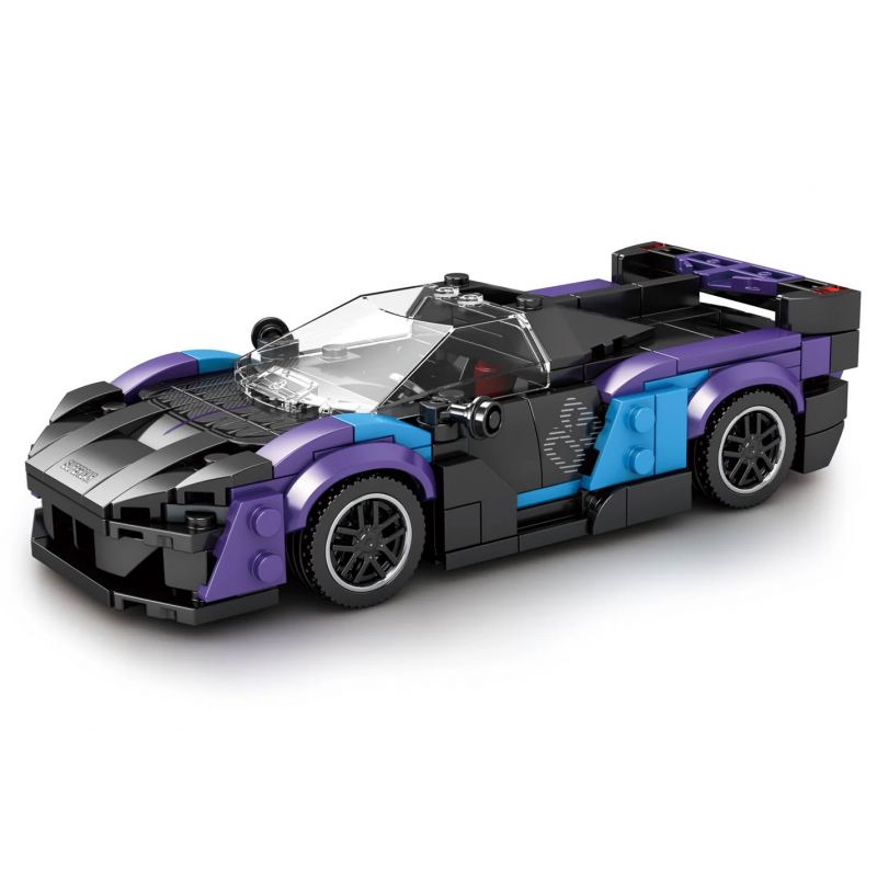 REOBRIX 678 non Lego THANH KIẾM MCLAREN bộ đồ chơi xếp lắp ráp ghép mô hình Speed Champions Racing Cars MCLAREN SABRE Đua Xe Công Thức 390 khối