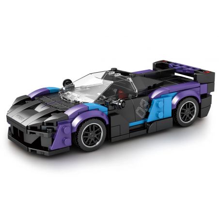 REOBRIX 678 non  THANH KIẾM MCLAREN bộ đồ chơi xếp lắp ráp ghép mô hình Speed Champions Racing Cars MCLAREN SABRE Đua Xe Công Thức 390 khối