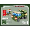GUDI 40402 non  XE BỌC THÉP TIGER 8 TỔ HỢP bộ đồ chơi xếp lắp ráp ghép mô hình Military Army Quân Sự Bộ Đội 286 khối
