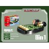GUDI 40402 non  XE BỌC THÉP TIGER 8 TỔ HỢP bộ đồ chơi xếp lắp ráp ghép mô hình Military Army Quân Sự Bộ Đội 286 khối