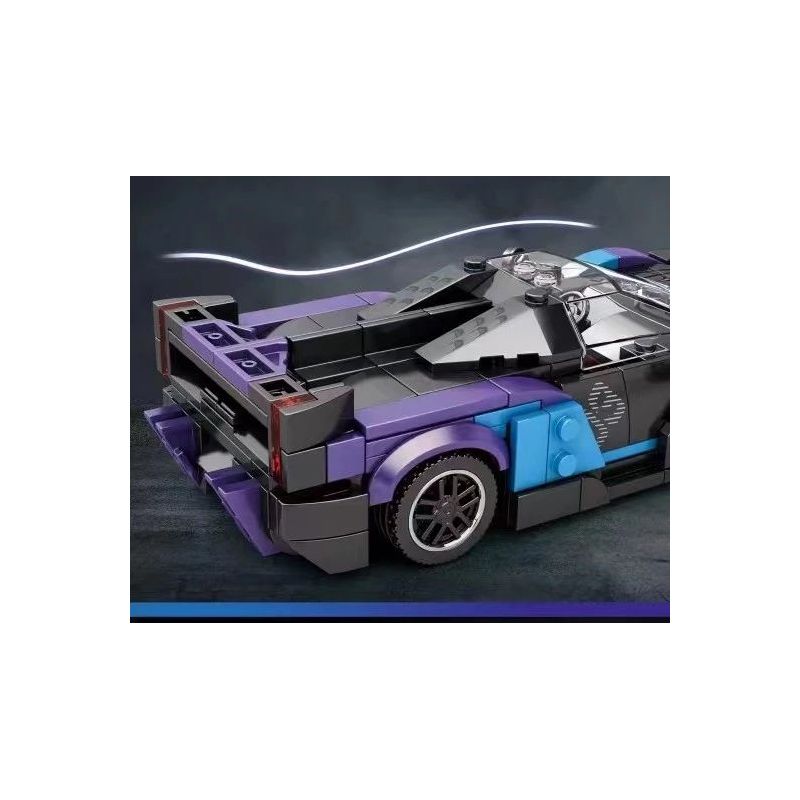REOBRIX 678 non  THANH KIẾM MCLAREN bộ đồ chơi xếp lắp ráp ghép mô hình Speed Champions Racing Cars MCLAREN SABRE Đua Xe Công Thức 390 khối