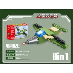 GUDI 40402 non  XE BỌC THÉP TIGER 8 TỔ HỢP bộ đồ chơi xếp lắp ráp ghép mô hình Military Army Quân Sự Bộ Đội 286 khối