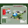 GUDI 40402 non  XE BỌC THÉP TIGER 8 TỔ HỢP bộ đồ chơi xếp lắp ráp ghép mô hình Military Army Quân Sự Bộ Đội 286 khối