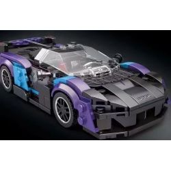 REOBRIX 678 non  THANH KIẾM MCLAREN bộ đồ chơi xếp lắp ráp ghép mô hình Speed Champions Racing Cars MCLAREN SABRE Đua Xe Công Thức 390 khối
