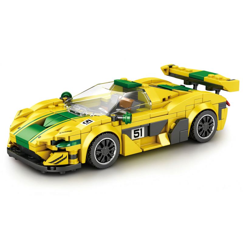 REOBRIX 677 non Lego MCLAREN P1 GTR bộ đồ chơi xếp lắp ráp ghép mô hình Speed Champions Racing Cars Đua Xe Công Thức 368 khối