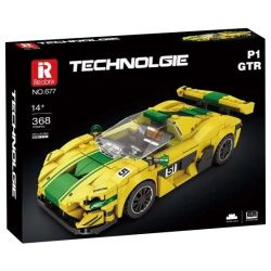 REOBRIX 677 non  MCLAREN P1 GTR bộ đồ chơi xếp lắp ráp ghép mô hình Speed Champions Racing Cars Đua Xe Công Thức 368 khối